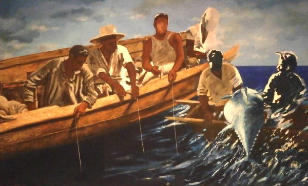 2003 Pesca, acrylique sur toile, 365cm x 225cm.